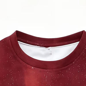 T-shirts surdimensionnés pour hommes, style moderne avec strass, streetwear, coupe décontractée pour une mode décontractée et un usage quotidien - Product Image 3