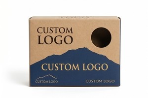 Custom Logo Kraft <b>Paper</b> Rigid Box Rectangle Shape Recyclable Hot Stamping Gift Craft Packaging - Product Image 4