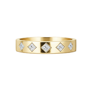 Anillo de Compromiso Art Deco de Oro Sólido de 10K, 14K, 18K con Diamante Cultivado en Laboratorio, Color DEF, Claridad VS VVS, Certificado IGI, Anillo de San Valentín - Product Image 1