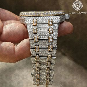 นาฬิกาข้อมือ Charm_Jewells สแตนเลสสตีลหรูหรา ขนาด 40 มม. ระบบอนาล็อก กลไกจักรกล ประดับเพชร สไตล์วินเทจ แฟชั่นสำหรับผู้ชาย - Product Image 3