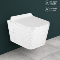 WC suspendu ITALIA-Z, design minimaliste, cuvette carrée monobloc, réservoir encastré, écologique, facile à nettoyer, siphon en S/P, salle de bain