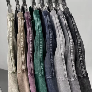เสื้อยืดโอเวอร์ไซส์ผู้ชาย ล้างสีแบบแอซิดวอช วินเทจ เนื้อผ้าหนา 100% คอตตอน สตรีทแวร์ ทรงไหล่ตก กันยับ ผู้ผลิต OEM - Product Image 3