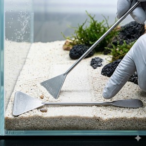 Outil d'aquascaping professionnel : Grattoir à sable pour aquarium 12,5 pouces – Vente en gros usine - Product Image 1