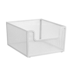Panier de rangement empilable en métal moderne, grande capacité, organisateur d'étagère - Product Image 2