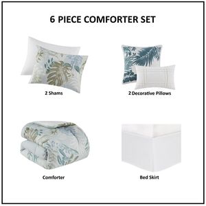 Set Copripiumino Oversize in Cotone a 6 Pezzi con Cuscini Decorativi, Biancheria da Letto Premium per Casa o Hotel - Product Image 6