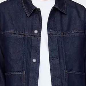 Chaqueta Vaquera de Invierno para Hombre, Estilo Moderno, Alta Calidad, Talla Regular, Cuello Alto, Logotipo Frontal, Ecológica, Transpirable, Servicio OEM - Product Image 5