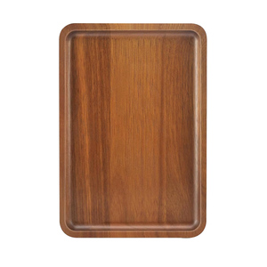 Ensemble d'assiettes de service en bois d'acacia Offre Spéciale plateaux en bois massif rectangulaires de qualité supérieure - Product Image 3