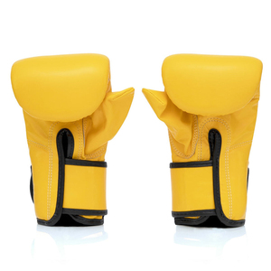 ถุงมือฝึกซ้อม Fairtex รุ่น Oem Pro Bag Punching สีเหลือง หนังแท้ ดีไซน์ใหม่ อุปกรณ์ต่อสู้ มวยไทย ชกมวย - Product Image 2
