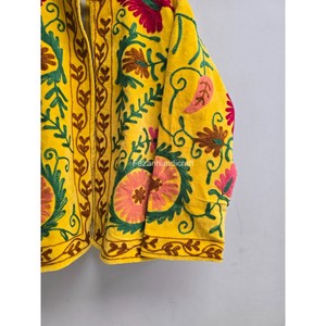 Uzbek Floral Embroidery Jacket <b>Coat</b> Boho Chic Jacket Uzbek Suzani Jacket With Inside Cotton Lining Women's <b>Coat</b> - Product Image 3