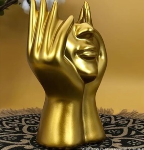 Vase de table en métal de luxe pour une décoration élégante de la maison, porte-fleurs moderne pour le salon, le bureau et l'hôtel - Product Image 4