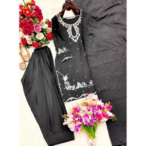 เปิดตัวดีไซน์ใหม่สุดฮิต เสื้อผ้าซาตินธรรมชาติ ชุดฟาร์ชี ปาลาซโซ พร้อมผ้าคลุมไหล่ ดีไซน์สวยพร้อมใส่ - Product Image 1