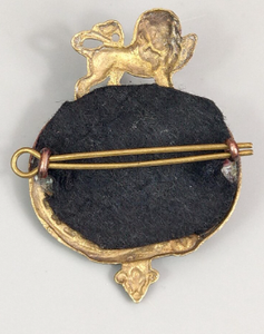 Insignia de gorra Glengarry del 4º Regimiento Real de Pie del Rey, 1874–1881, insignia de regimiento británico - Product Image 3