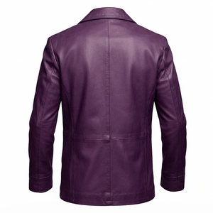 Custom Men's <b>Leather</b> <b>Jacket</b> <b>Blazer</b> Style Premium Outerwear Clothing Manufacturer - Product Image 6