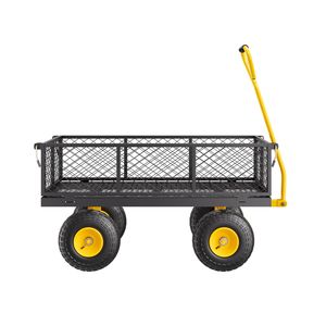 Carrello da Giardino in Acciaio Resistente, Capacità 408 kg, Carrello Utilitario da Esterno in Metallo con Pneumatici da 10 Pollici - Product Image 3