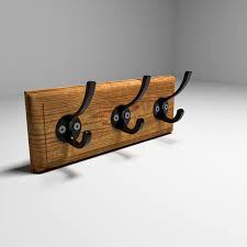 Rustic Wooden <b>Wall</b> Hook <b>Rack</b> for Clothes Keys Towels - Product Image 5