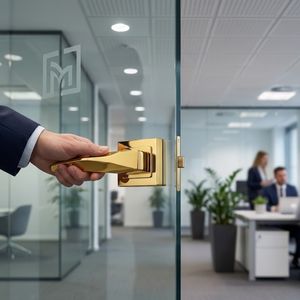 Premium Modern Curved Door <b>Handle</b> Lever | Stainless Steel PVD Gold Rose Gold Graphite Black Finish Decorative Door Hardwar - Product Image 3