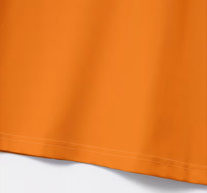 Men's Orange Black Color Blocked Short Sleeve for Shirt Knitted Quick Dry Casual Regular Fit Button Design 100% Cotton Pocket - Product Image 6