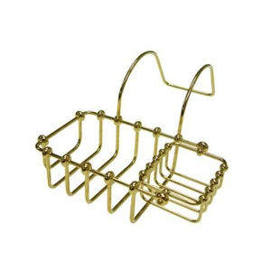 Porte-savon en fer forgé au design fil de fer, finition dorée, idéal pour les hôtels, les villas et les maisons, pour une utilisation dans les salles de bain. - Product Image 1