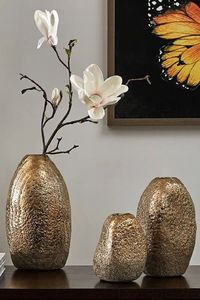 Jarrón de flores de aluminio hecho a mano y personalizado para decoración del hogar y jardín, macetas doradas, centros de mesa para bodas - Product Image 5