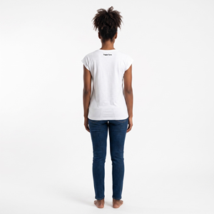 Women's <b>White</b> Digital Printing Graphic Short Sleeve Crew Neck Casual Summer <b>Slim</b> <b>Fit</b> Breathable Jersey 120g Cotton T-<b>Shirt</b> - Product Image 2