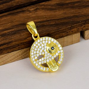 Pendientes de Plata de Ley 925 con Emojis de Caras Sonrientes, Bañados en Oro de 18K y Circonita Cúbica, para Compromiso, Boda o Fiesta - Product Image 5