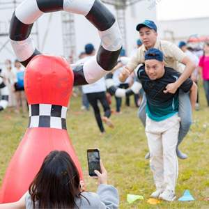 Best-Selling Export Grade Inflatable Thuy Linh <b>Bowling</b> Team Building Outdoor Activities Games Viet Nam PVC Easy Install - Product Image 5