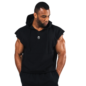 Camiseta Deportiva sin Mangas con Capucha para Hombre, Camiseta de Compresión de Manga Larga para Entrenamiento Físico, Logotipo Personalizado al por Mayor - Product Image 3