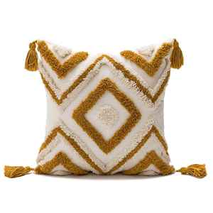 ปลอกหมอนอิงผ้าฝ้ายสไตล์โบฮีเมียน ปลอกหมอนอิงผ้าฝ้ายทำมือ ปลอกหมอนอิงผ้าฝ้ายหลากสี ปลอกหมอนผ้าฝ้ายโบฮีเมียน - Product Image 2