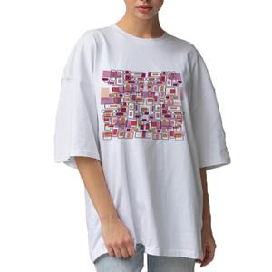 T-shirts pour femmes en coton biologique de qualité supérieure imprimés ronds légers extensibles à manches courtes décontracté écologique - Product Image 5