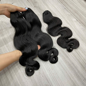 Hot Seller <b>Body</b> <b>Wave</b> Raw Hair Weft Smooth Flowing Texture Thick Ends Wig Ready Premium - Product Image 6