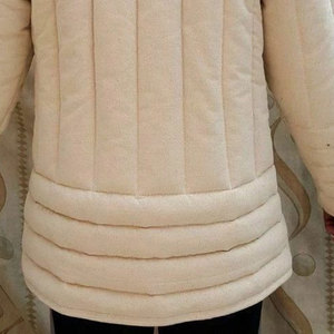 Front Lace Padded Gambeson Medieval Coat Cotton Canvas Larp Cosplay Costume Mens Heavy Weight <b>Jacket</b> - Product Image 4