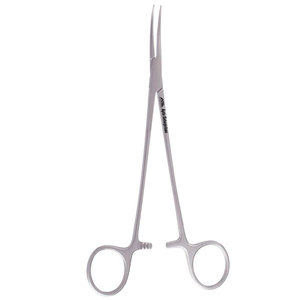 Pinzas Quirúrgicas para Control de Vasos Sanguíneos, Instrumento de Acero Inoxidable de 18 cm, Pinzas Hemostáticas Jacobson Curvas, Instrumento Médico - Product Image 1