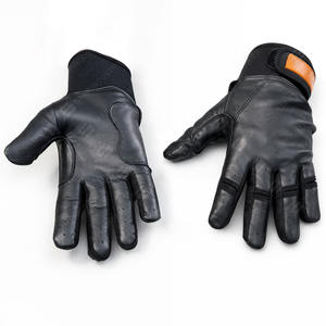 Guantes de Béisbol de Entrenamiento SAAR INDUSTRIES, Personalizados de Fábrica, de Cuero Negro, con Puño Corto, Cómodos, Duraderos y Transpirables - Product Image 3