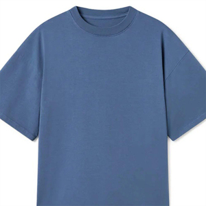 เสื้อยืดคอกลมสำหรับผู้ชายเสื้อยืดลำลองคอตตอน100% สีพื้นผ้าใส่สบายเป็นมิตรกับสิ่งแวดล้อม - Product Image 4