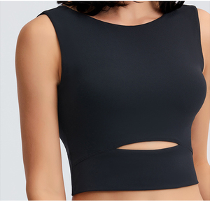 OEM Fortune Apparel - Chaleco Deportivo de Verano para Mujer, Estilo Europeo Americano, Color Sólido, Casual, Ajustado, de Manga Corta, Tejido, Tipo Racerback - Product Image 3