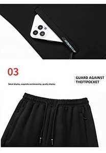 ชุดวอร์มลำลองสำหรับผู้ชายไซส์ใหญ่ ผ้าฝ้ายฟลีซ 100% ระบายอากาศได้ดี เหมาะสำหรับฤดูหนาว  ชุดออกกำลังกายวิ่ง - Product Image 4