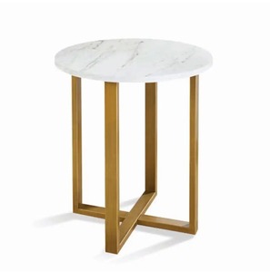 Luxury <b>Round</b> <b>Marble</b> Top Iron Frame Side <b>Table</b> Modern High Quality Living Room Accent <b>Coffee</b> <b>Table</b> Affordable Elegant Home Furnit - Product Image 5