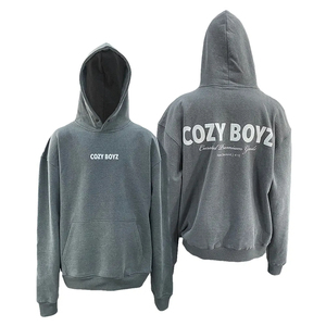 Sudaderas con Capucha de Secado Rápido y Transpirables con Lavado Ácido, Impresión Personalizada, Básicas, de Algodón Mezclado, con Logotipo, de Alta Calidad para Hombre - Product Image 1