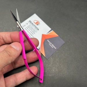 แหนบถอนคิ้วสเตนเลสสเตนเลสดีไซน์ทันสมัยหรูหราสีชมพูยอดนิยมใช้อย่างยั่งยืน - Product Image 3