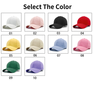Wholesale Outdoor Solid Color Baseball <b>Cap</b> Sport <b>Hat</b> Custom Logo Blank Gorras Baseball <b>Cap</b> - Product Image 3