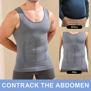 Durable Smooth Fabric Gym Wear Flexible Movement Sports Base Layer Sleeveless <b>Compression</b> <b>Shirt</b> - Product Image 4