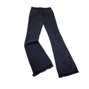 Bangladesh vêtements marque femmes personnalisé évasé Denim jean taille haute en détresse Bootcut Stretch décontracté femme jean pantalon - Product Image 4