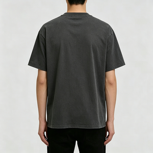 Camiseta de hombre con cuello redondo y manga caída, estampado de Halloween (calabaza, fantasma, murciélago), corte regular, 100% algodón transpirable - Product Image 6