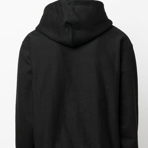 Sudadera con Capucha Negra para Hombre, con Estampado Gráfico, Estilo Casual Urbano, Manga Larga, con Cordón Ajustable y Bolsillo Tipo Canguro - Product Image 4