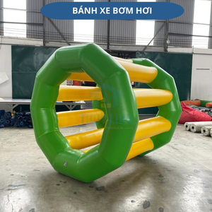 Barres parallèles gonflables jaunes et noires en PVC, diamètre 2 m, équipement d'entraînement physique, utilisation en extérieur toutes saisons - Product Image 4