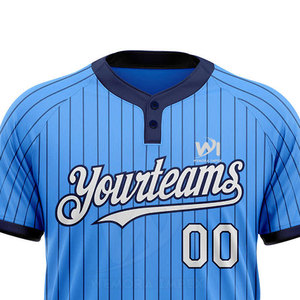 Dernier style, service OEM, maillot de baseball à deux boutons, vente en gros, concevez votre propre maillot de baseball à deux boutons à prix abordable - Product Image 3