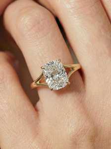 แหวนทองคำขาว 14K พรีเมียม งานหล่อแบบเจน สำหรับผู้หญิง สไตล์วินเทจ สำหรับงานแต่งงานหรือหมั้น ประดับเพชรแล็บทรงเรเดียนท์คัท น้ำหนัก 1.50 กะรัต คุณภาพ VVS ระดับบริลเลียนท์ - Product Image 4