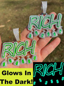 จี้เพชรโมอิสซาไนต์แบบกำหนดเอง สไตล์ฮิปฮอป VVS ประดับเพชรเต็มตัว  จี้ตัวอักษรเงินแท้ 925  จี้เพชรโมอิสซาไนต์สั่งทำ - Product Image 5