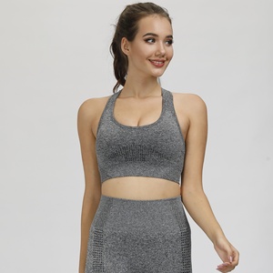 สปอร์ตบราเอวสูงสำหรับผู้หญิงสายสแปนเด็กซ์ทรง Y-line แห้งเร็วไร้รอยต่อสำหรับฟิตเนส - Product Image 2