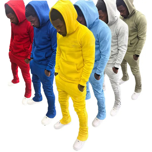 Chándal Deportivo Ecológico Personalizado para Hombre, para Invierno, para Correr y Entrenar, con Forro Polar, Cierre con Cordón, Ropa Deportiva Informal - Product Image 3